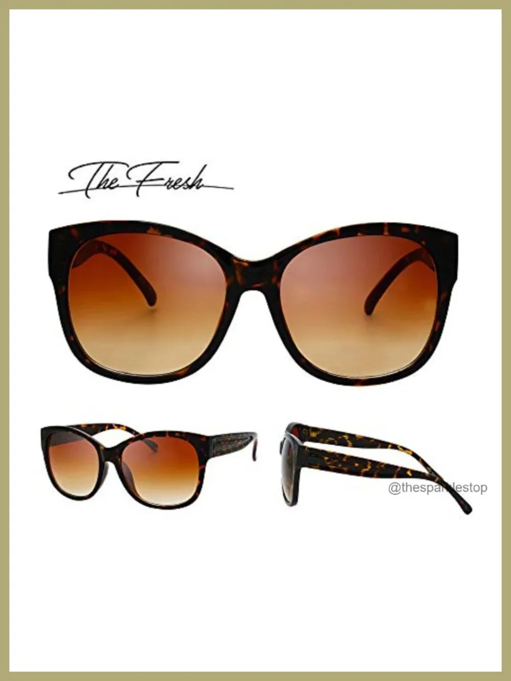 Oversized Jackie O Cat Eye Sunglasses UV Protection Non-Polarized Women's